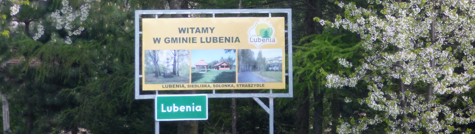 Widok z gminy Lubenia